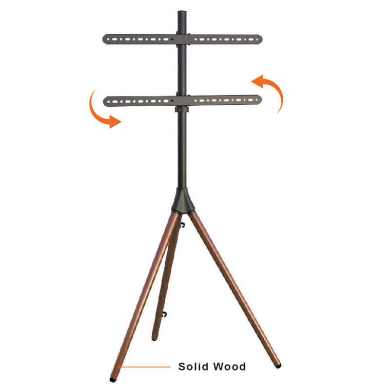 TV stand solid wood wind beech floor stand stand deep walnut color rack 32 50 65 75 inches