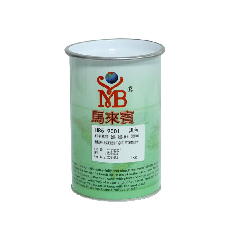 Malibin H85 Screen Printing Ink Two-Component Glass Ink Metal Ceramic Electroplating Uv Pad Printing Ink Black and White