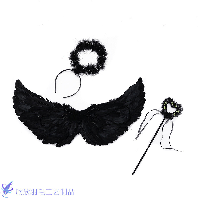 Angel Wings Swallow Wings Little Girl Backwear Feather Wings Children Adult Stage Play Performance Feather Wings