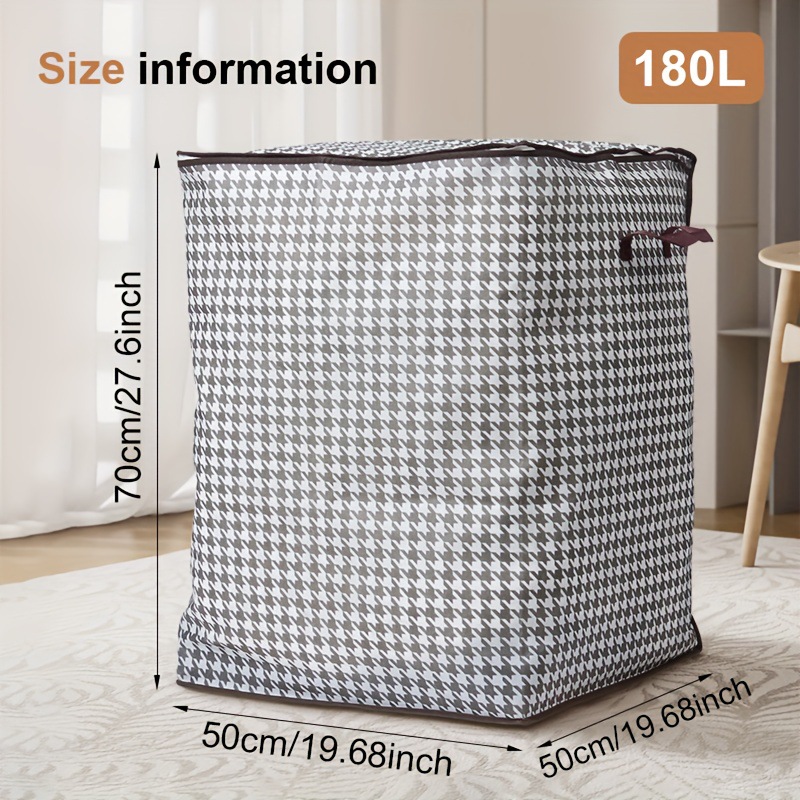 2025 New Cross-Border Dropshipping 3/1 47.55 Gallon Houndstooth Canister Box Cross-Border Dropshipping