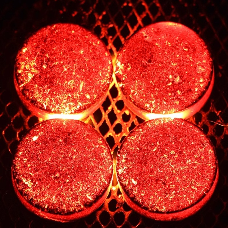 Quick-Burning Charcoal for Barbecue, Smokeless Charcoal, Fruitwood Charcoal, Flammable Shisha Fuel, Household Fire Starter, Tea Brewing, Bamboo Charcoal