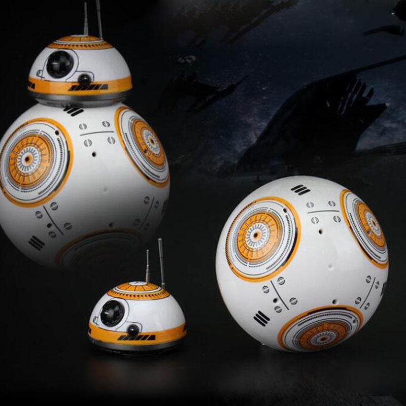 Cross-Border Star Wars Bb8 Intelligent Remote Control Robot Toy Dancing Rotating Ball Patrol Robot with Light