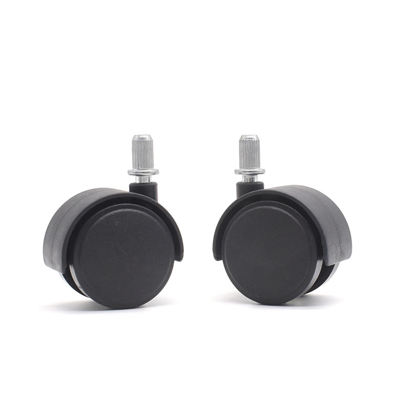 Manufacturers supply PP straight casters plastic storage cabinet casters, mobile air conditioning casters, rack universal wheels