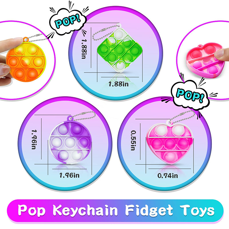 Press LeLe Rodent Extermination Pioneer Decompression Toy Key Pendant Bubble Leo Silicone Decompression Toy Keychain Pendant