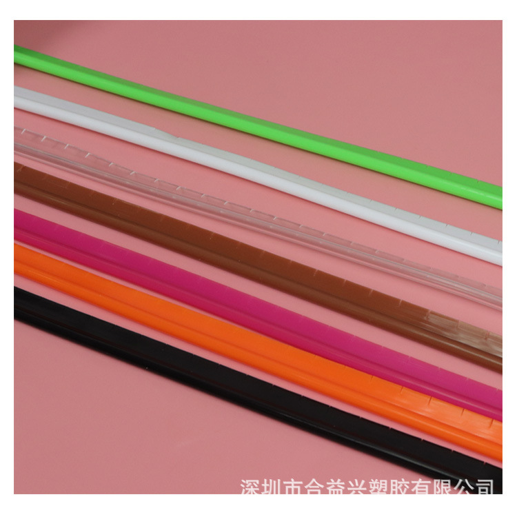 PVC bag T-shaped open-line stereotyping of the banging bone strip soft strip color plastic PE bone bar