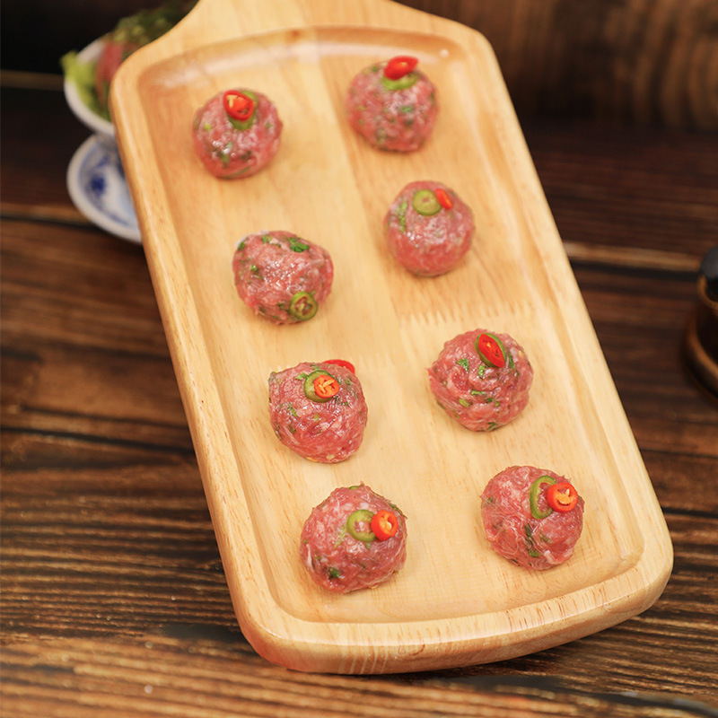 Three-Flavor Beef Paste 150g Bagged Semi-Finished Beef Meatballs for Seasoning and Marinating Skewers Hot Pot Ingredients Wholesale