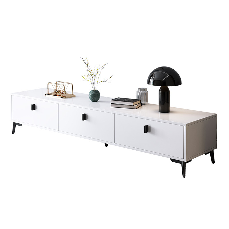 Long Tv Cabinet Modern Simple Small Apartment Coffee Table Tv Cabinet Combination Wall Cabinet Living Room Bedroom Balcony Tv