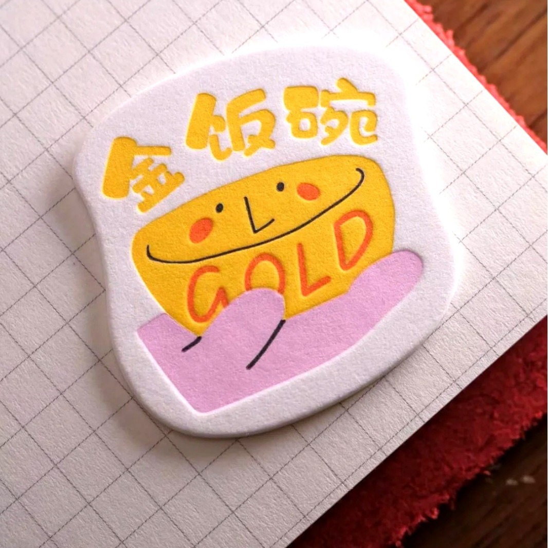 Interesting refrigerator stickers custom imported cotton paper digital live version paper badge thickened printed cardboard