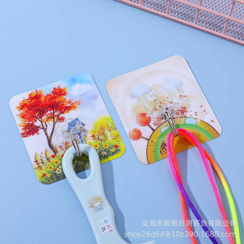 Wholesale Traceless Adhesive Hooks for Home Kitchen Wall Bathroom Strong Hooks Nail-Free Artifact Coat Hooks