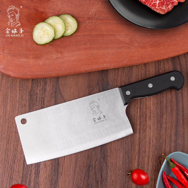 Yangjiang factory household kitchen old-fashioned kitchen knife traditional Chinese meat knife women's lightweight meat cutting knife wholesale