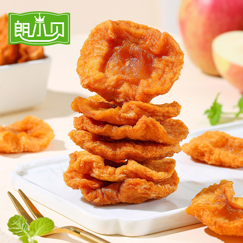 Lang Xiaobei Yantai Red Fuji Apple Dried Three Steamed Three Sun-Dried Apple Dried Boxed Fresh Soft Glutinous Sweet Snack