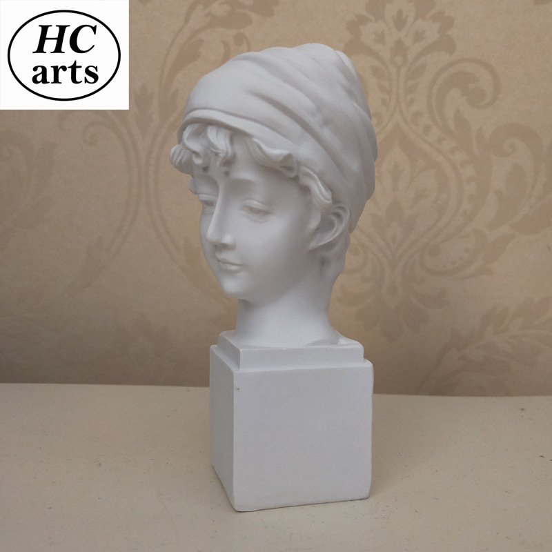 Small size Nordic David resin plaster statue art head portrait decoration figure sculpture living room wine cabinet home decoration