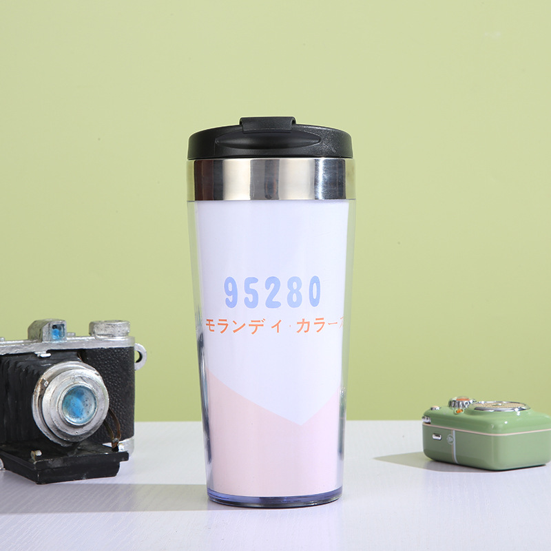 Оптовая продажа двойной чашки из нержавеющей стали, креативная водяная чашка, подарок