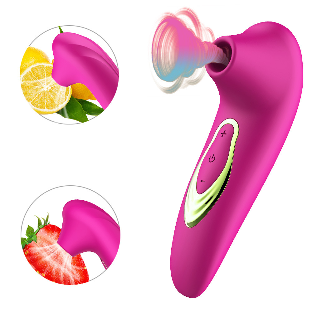 Foreign Trade Russian Sucking Device Teasing Massage Stick Charging Vibrating Female Silicone Masturbation Device Sexy Adult Products