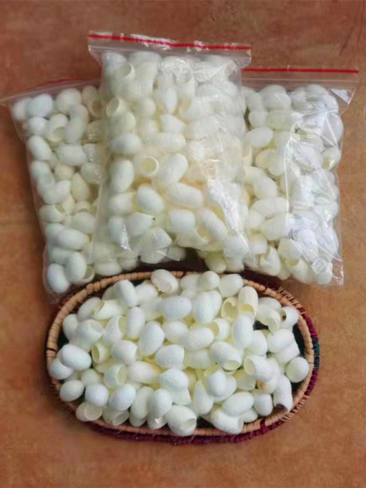 Silk Raw Material Cocoon Finger Cover Wash Face and Medicine Tea and Silk Cocoon Ball White Hand-made Soap Silk quilt