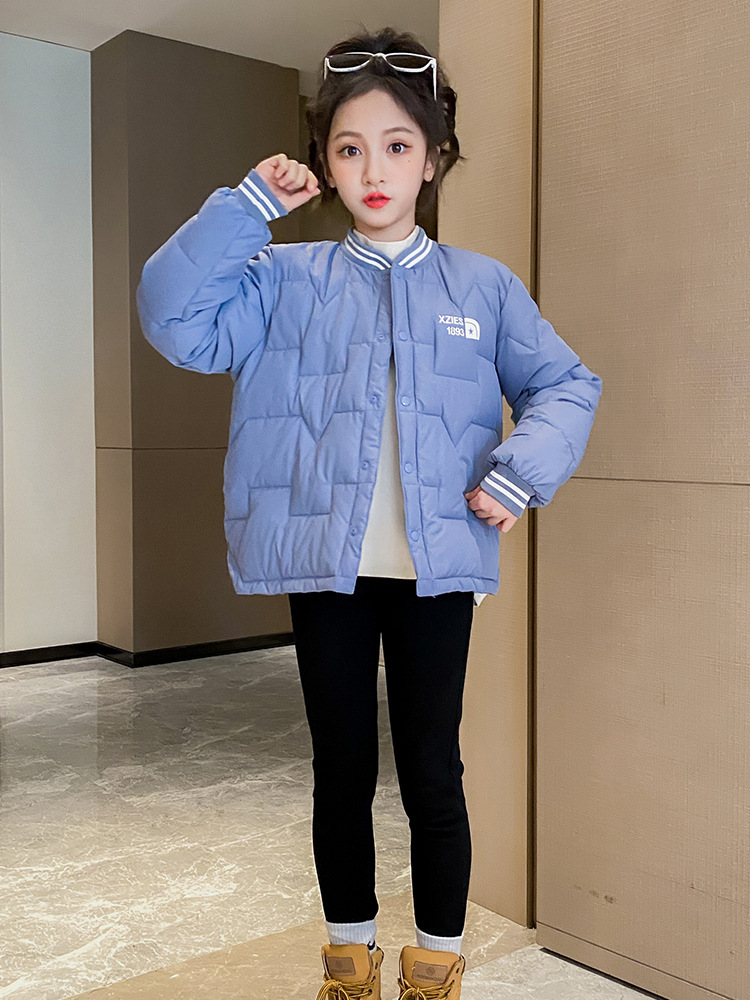 New Children's down Inner Jacket for Autumn and Winter, Lightweight and Warm Vest for Boys and Girls, Suitable for Older Children and Students, Can Be Worn Inside and Outside