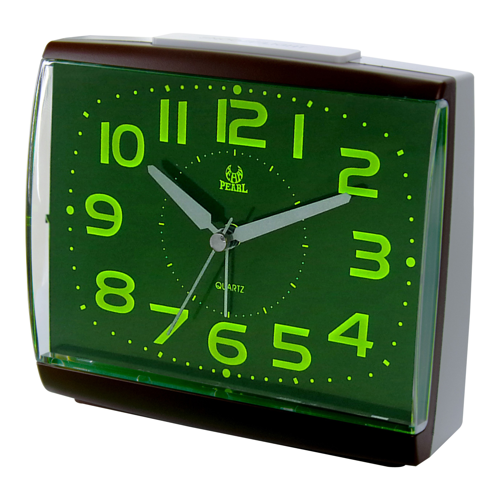 Good pin 4-tone green alarm clock luminous bedside alarm clock smart light control alarm clock mute with snooze
