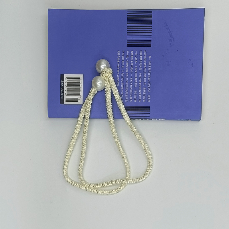 Manufacturers supply simple polyester silk Oriental Pearl Curtain strap curtain accessories Pearl Curtain buckle strap