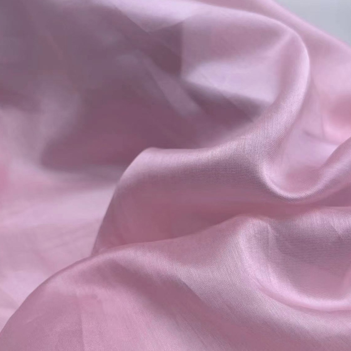 Summer solid color Tencel cotton fabric sun protection clothing shirt Hanfu fabric translucent tulle light artificial silk cotton