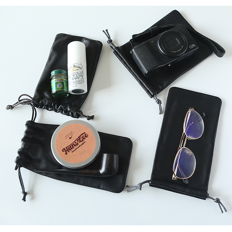Pipe Bag, Glasses Bag, Lipstick Bag, Card Camera Storage, Data Cable Storage, Mobile Phone Storage, Sheepskin Drawstring Bag