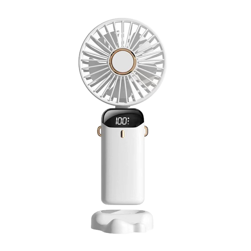 2025 New USB Handheld Fan Digital Display Foldableing Aromatherapy Desktop Mini Portable Outdoor Small Cooling