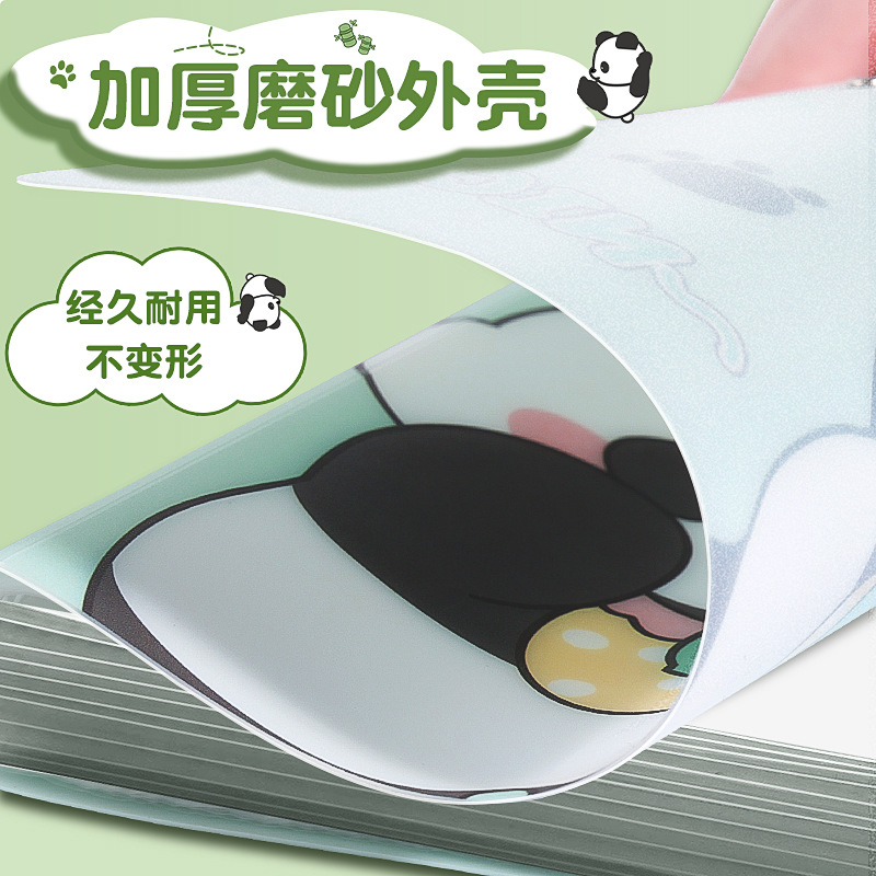 Back-To-School A4 Cartoon Information Book Insert Folder Transparent Information Collection Book Student Certificate Test Paper Storage Book