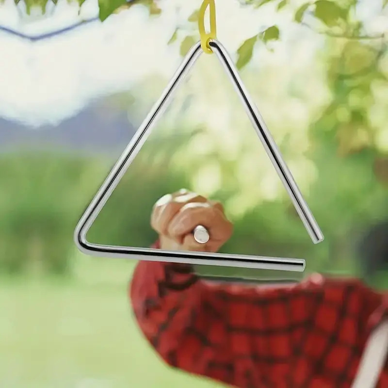 Cross-border children Orff percussion triangle bell kindergarten early education music teaching aids 45678 inch triangle