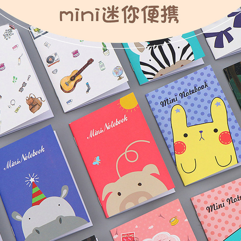 Portable Mini Cartoon Notebook A7 Flap Pocket Pants Notepad Small Notebook Cute Student Small Gift Notebook Wholesale