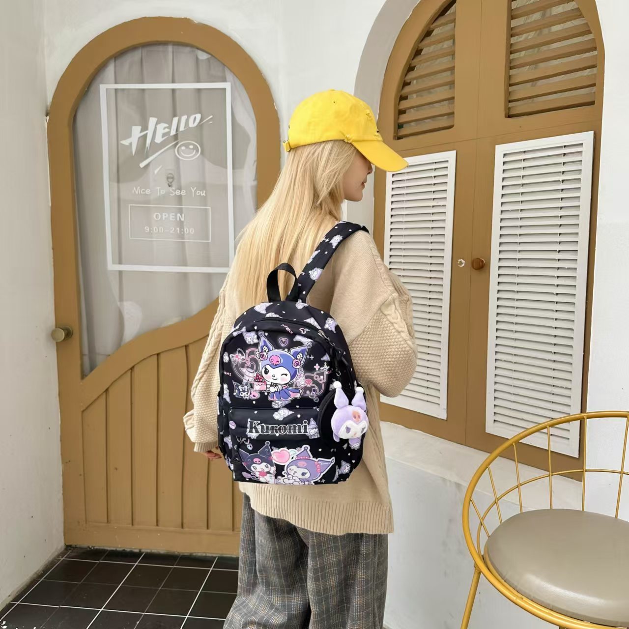 Cartoon Bag New Sanrio Children's Bag Ultra-Light, High-Looking and Exquisite Pendant School Bag Kindergarten Kuromi Backpack