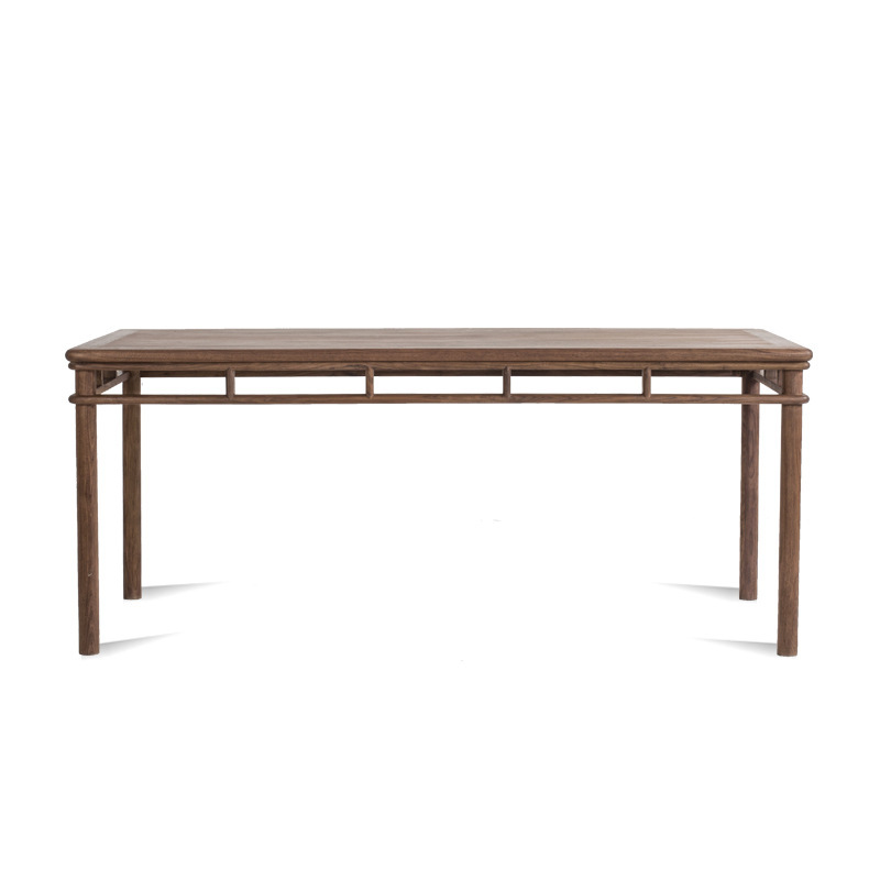 New Chinese Style Tea Table and Chair Combination Old Elm Solid Wood Tea Table Black Walnut Tea Table Office Zen Tea Room Furniture