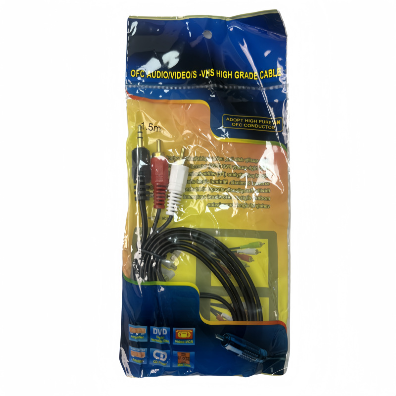 One-half computer speaker line 3.5 to double lotus 3.5mm1 two-half audio speaker line 1.5-20 meters