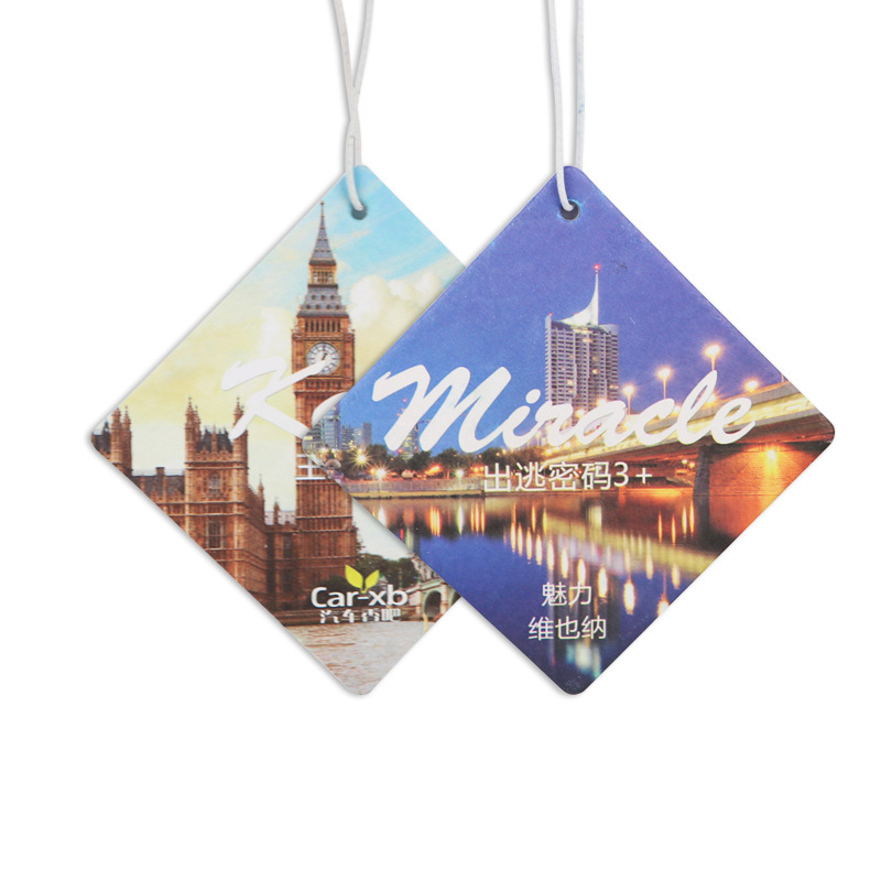 Customized Car Aromatherapy Tablets, Home Wardrobe Aromatherapy Deodorizing Sachets, Car Hangings, Paper Aromatherapy Cards Wholesale