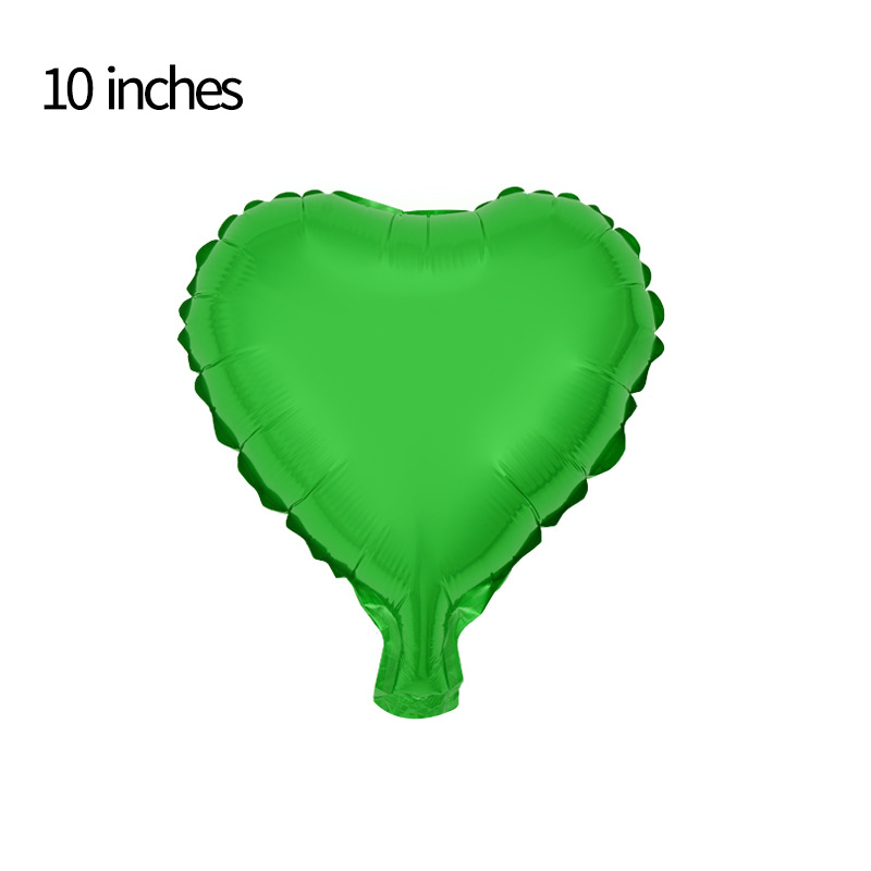 10 inch heart-shaped light plate aluminum foil balloon party decoration proposal to express the scene atmosphere of love aluminum film balloon
