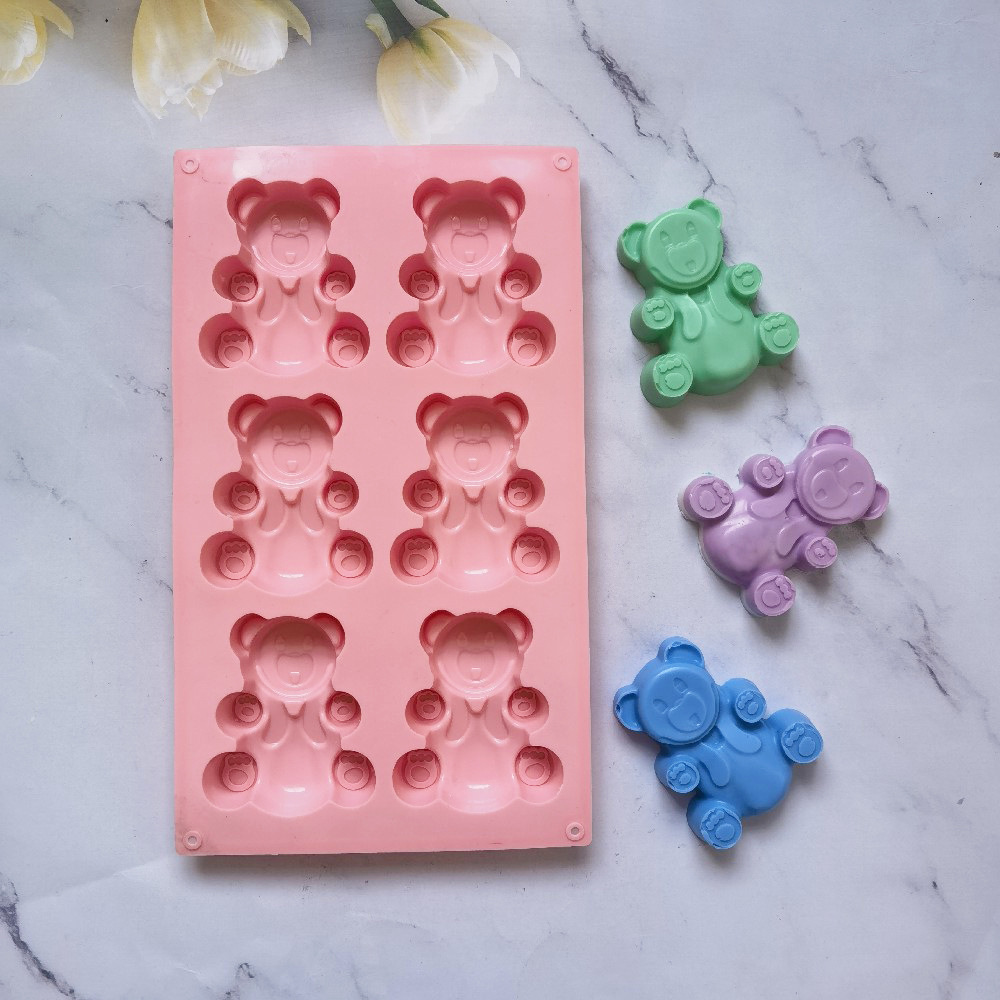 6 Lian Da Xiong 141 Silicone Mold Cake Ice Cream Pudding Dessert Mold Soap Baking Utensils