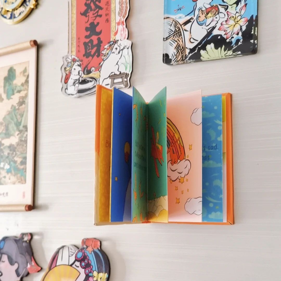 Creative Books Folding Refrigerator Stickers Customized Guochao Wenchuang Scenic Spot Personalized Little Prince Book Magnets Batch Customized