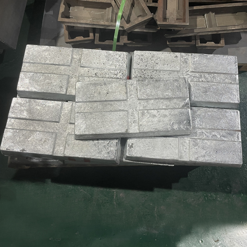 99.995% Zinc Ingot Zinc Alloy Die-Casting Zinc Alloy Low-Temperature Zinc Alloy Anti-Corrosion Zinc Block Magnesium Zinc Alloy Manufacturing