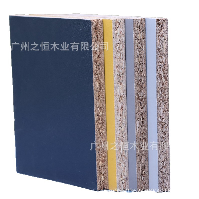 15mm Wood Grain Vertical Pattern Board Paint-Free Particle Board Hotel Furniture Partition Melamine Particle Board