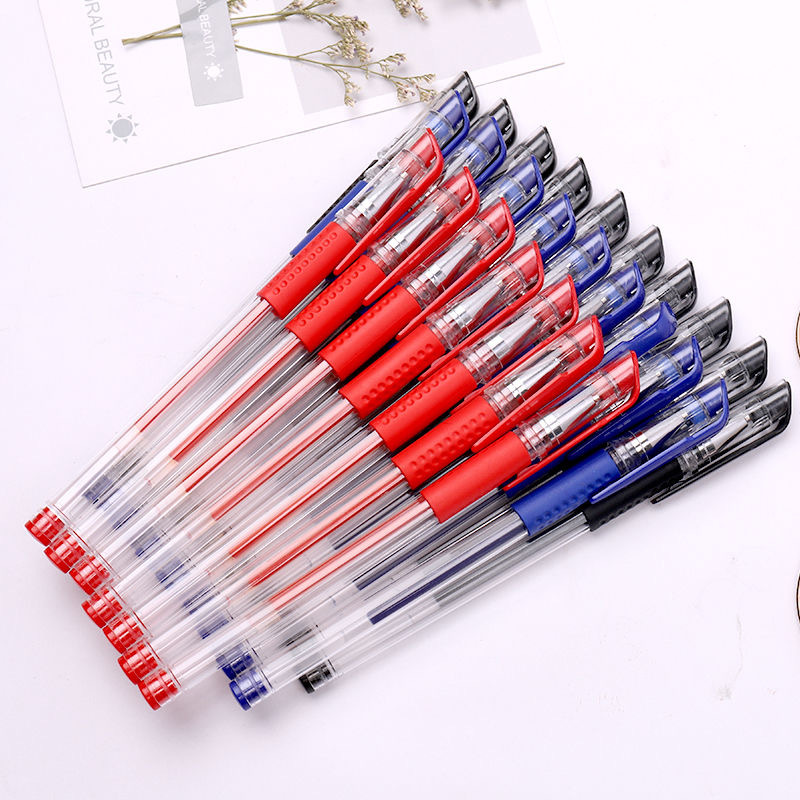 Office supplies European standard gel pen plastic student sign pen black 0.5mm bullet brush pen wholesale
