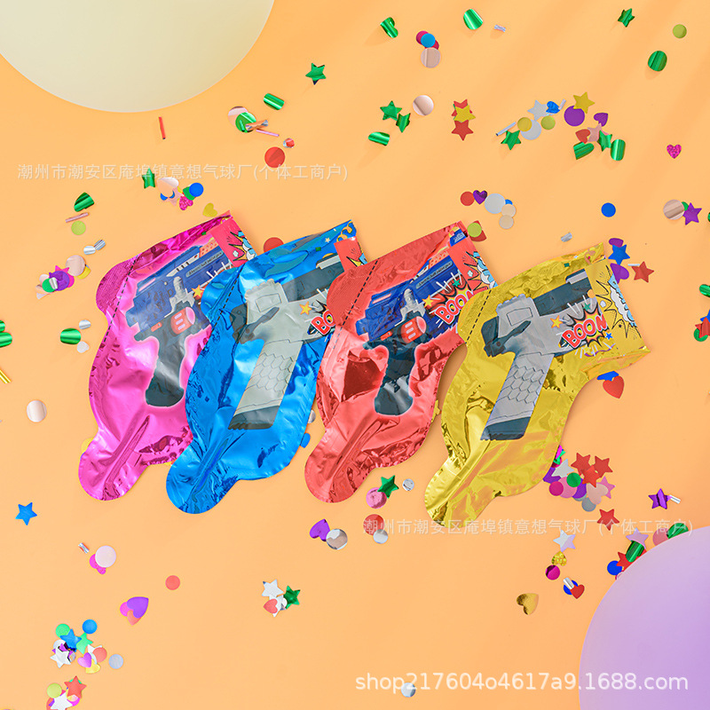 Фейерверк-ружье, надувной пистолет для дня рождения, детское ручное ружье, спрей-ружье, реквизит для вечеринки