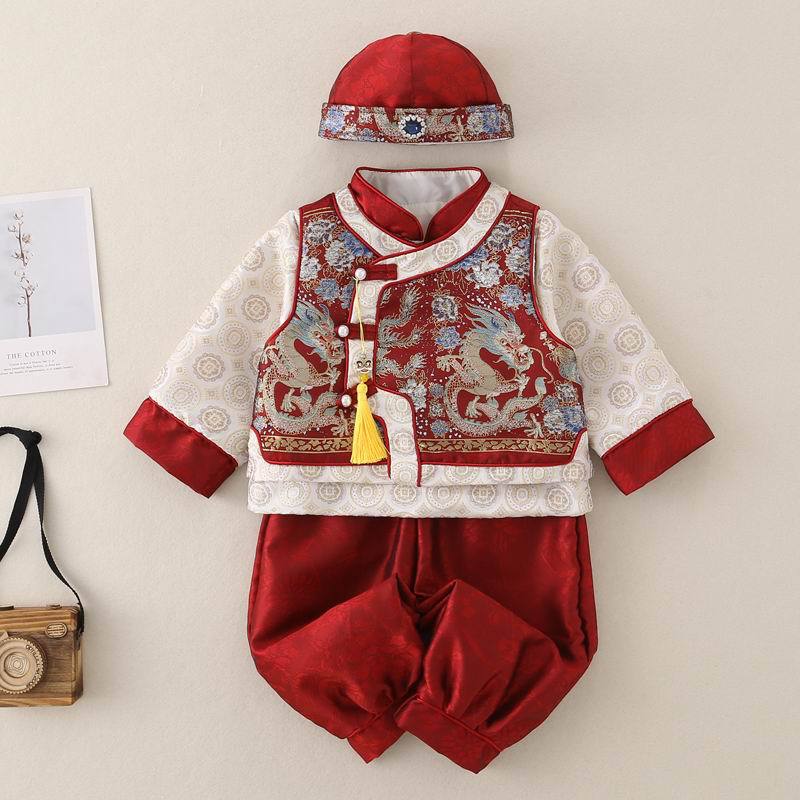 Новый китайский наряд для одного года, мужской танг, высококачественный костюм на Новый год