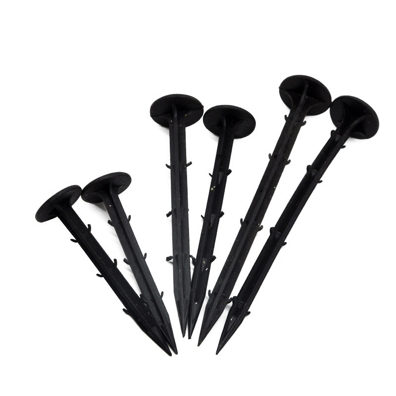 Plastic ground nail anti-grass cloth ground nail Orchard greenhouse nail black gardening ground cloth nail Orchard greenhouse fixed nail
