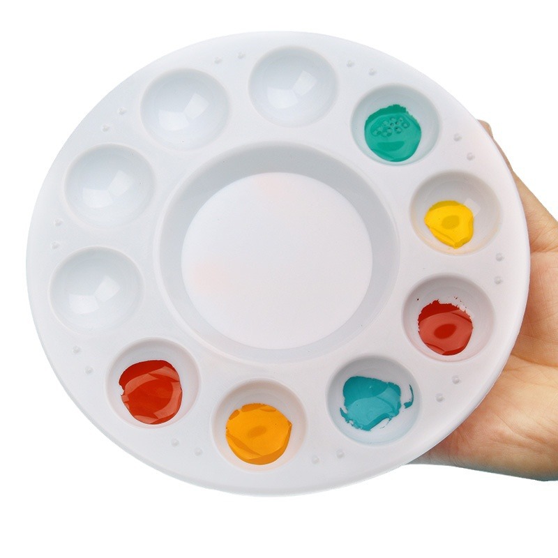 Foreign trade cross-border art palette color plate painting palette children's palette plum blossom palette