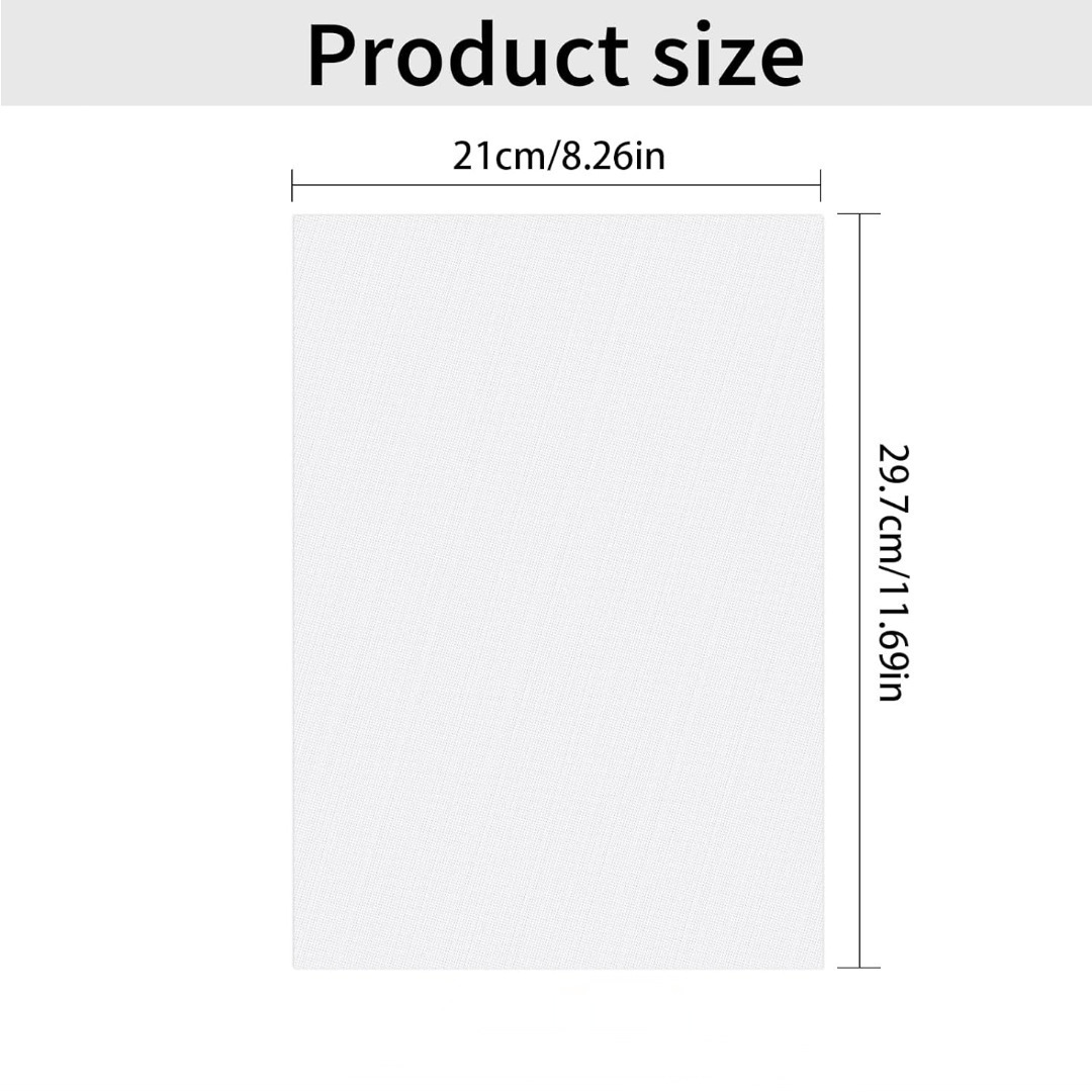 A4 (21X29.7Cm) Blank Adhesive Water-Soluble Fabric Embroidery Stabilizer/Free 9 Types of Embroidery Stitch Video