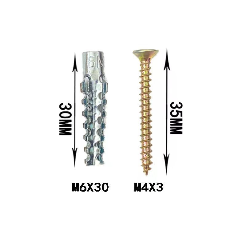 Expansion Nails, Plastic Expansion Tubes, Metal Spiked Gecko Screws, Expansion Tubes, Iron Expansion Alternatives to Cement Wall Plugs, Sawtooth