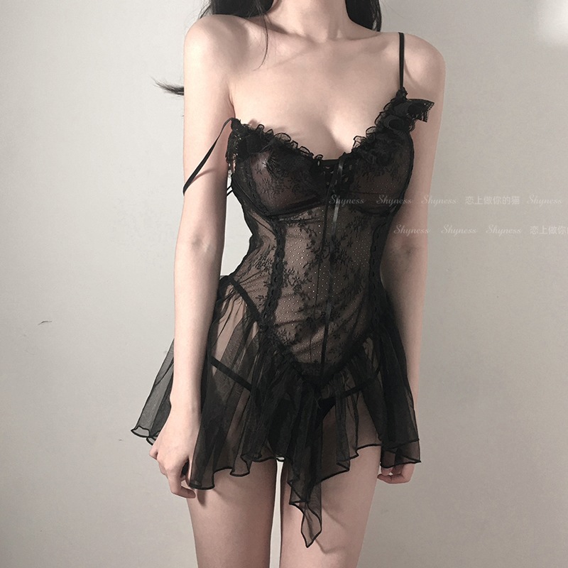 Sexy Lingerie, Transparent Pajamas, Sexy Flirting Uniform, Tempting and Provocative Emotional Supplies, Passion Suit, See-Through