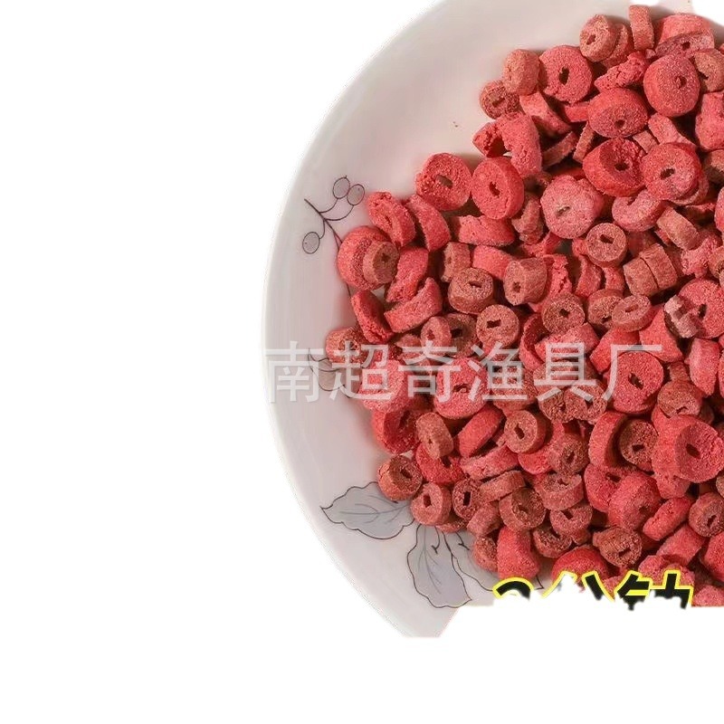 Hollow particle red worm hollow bait wild fishing bait lazy particle crucian carp bait hook particle nest material novice