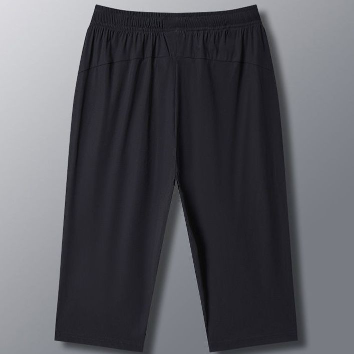 Men's Casual Loose Sports Shorts Summer Lightweight Stretch Breathable Running Pants Nylon Ice Silk High Elasticity