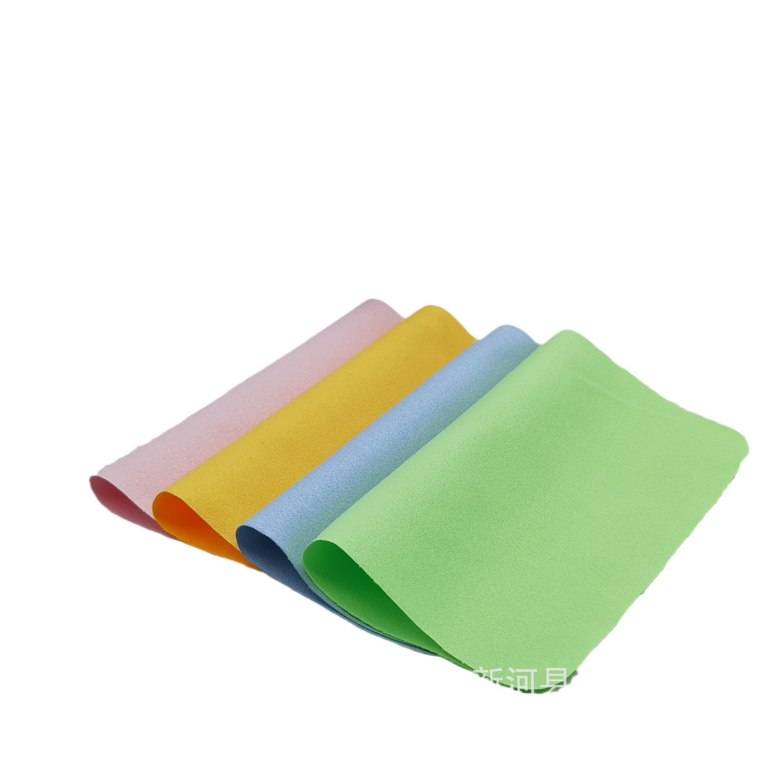 Glasses cloth in stock wholesale custom 200g island silk deerskin velvet suede cleaning cloth wiping cloth microfiber