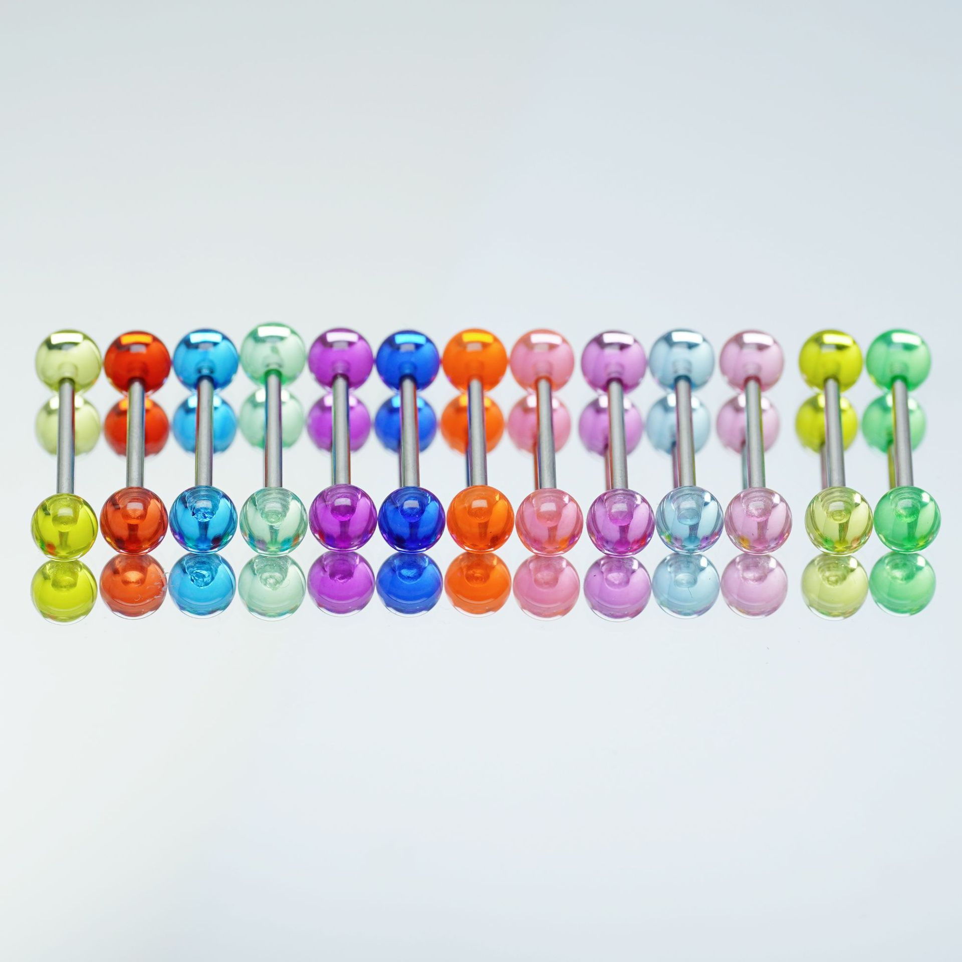 Transparent acrylic tongue nail replacement ball 6mm ball ear Bridge piercing jewelry diy accessories ball factory direct wholesale