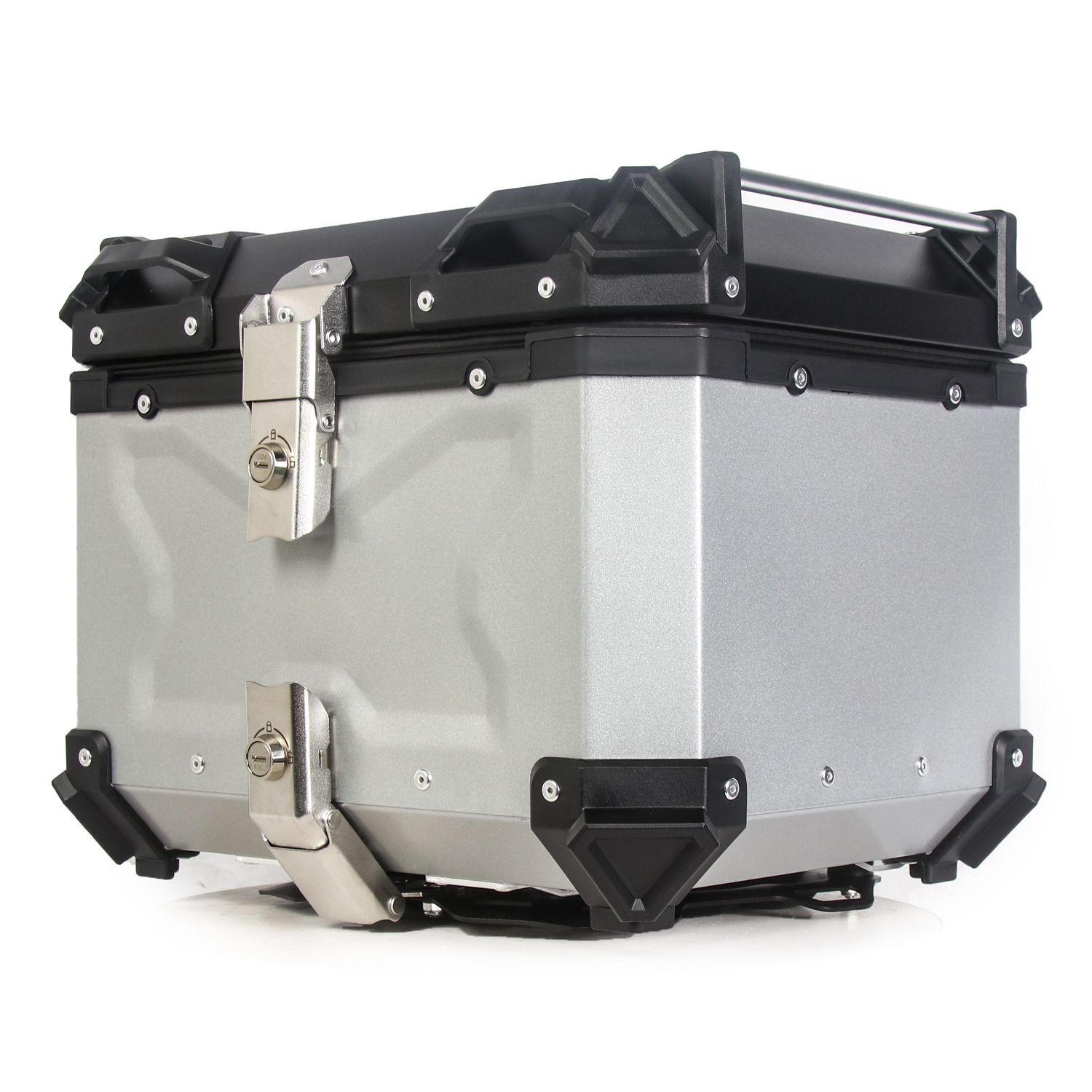 Quick release motorcycle tail box 28L45L55L65L80L100L aluminum alloy trunk side box waterproof three boxes